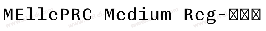 MEllePRC Medium Reg字体转换